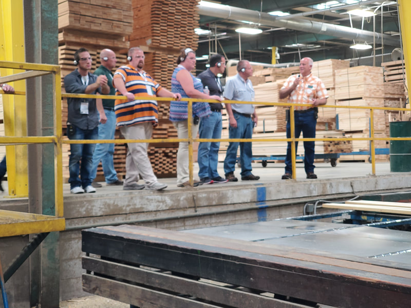 WCMA Members touring a manufacturing facility